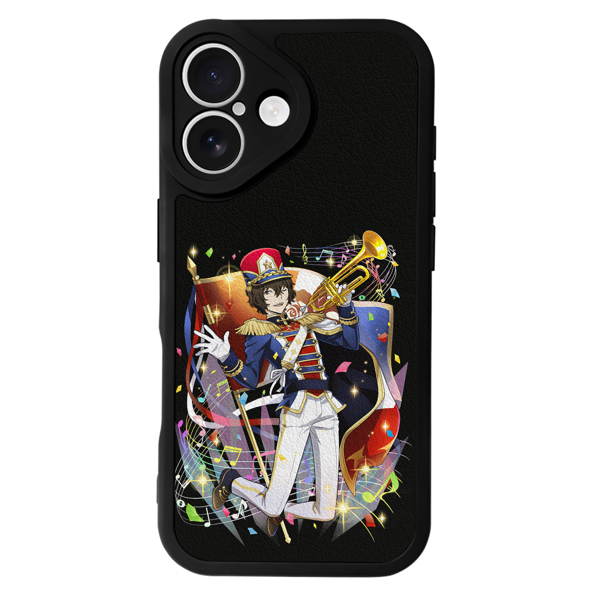 （画像用） 文豪ストレイドッグス Bungo Stray Dogs 【iPhone 16シリーズ対応】シリコンスマホケース（レザー調） 材質：シリコン